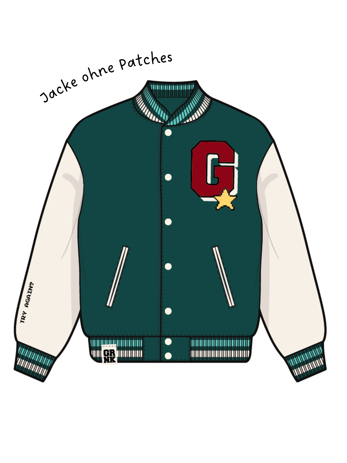 Collegejacke - GRNK - Club der schönen Körperhülsen