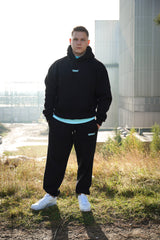 Oversized Hoodie - GRNK - Core Edition (Pitch Black)