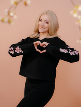 Cropped Sweater - Pandorya - Sakura Collection